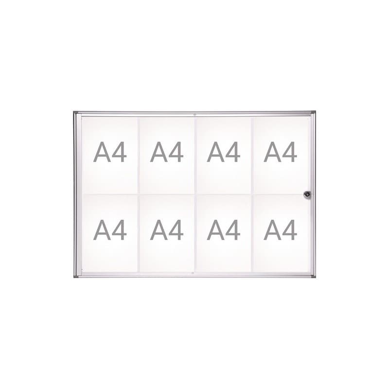 Vitrine d'affichage maul 1 pièce(s) vitrine d'affichage 8 x a4 l930xh651 mm - maul