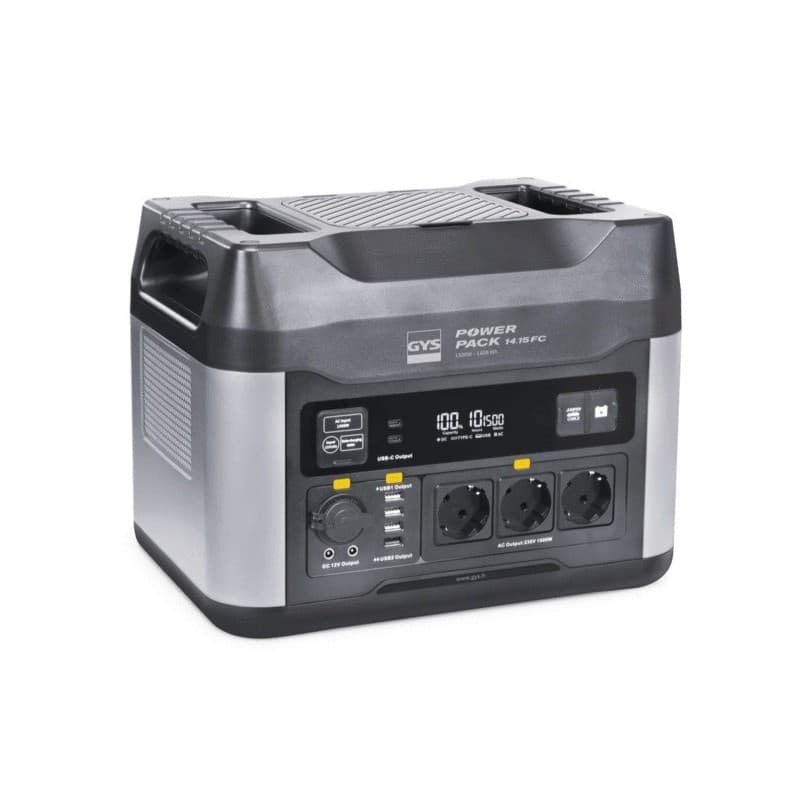 Station d énergie portable power pack 14.15 fc 12v véhicules légers, 2 roues 1 pack(s) station d'énergie portable power pack 14.15 fc - gys
