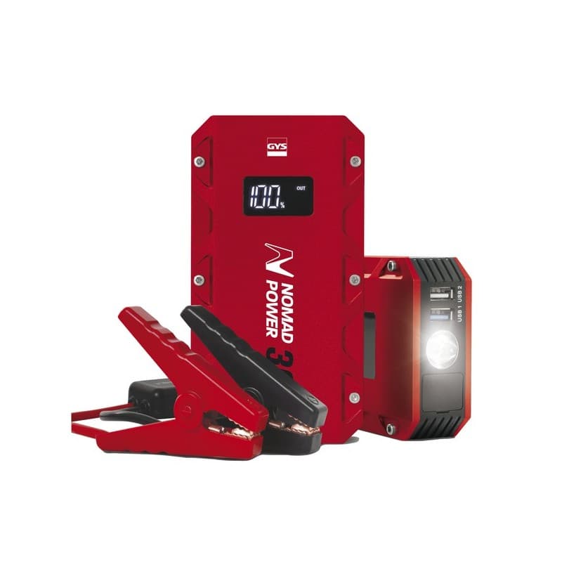 Booster lithium nomad power 300 - 2,5 ah 12v véhicules légers, 2 roues 1 pièce(s) booster lithium nomad power 300 - 2,5 ah - gys