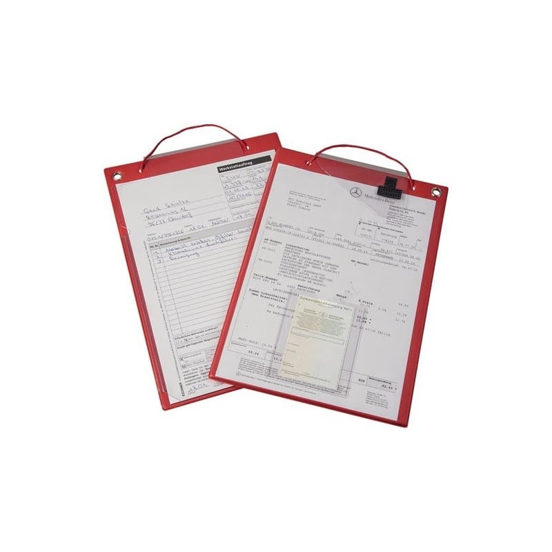 Lot sac d'application eichner 1 carton(s) de 10 pièce(s) sac application fermeture velcro et 2 compartiments a4 rouge - eichner