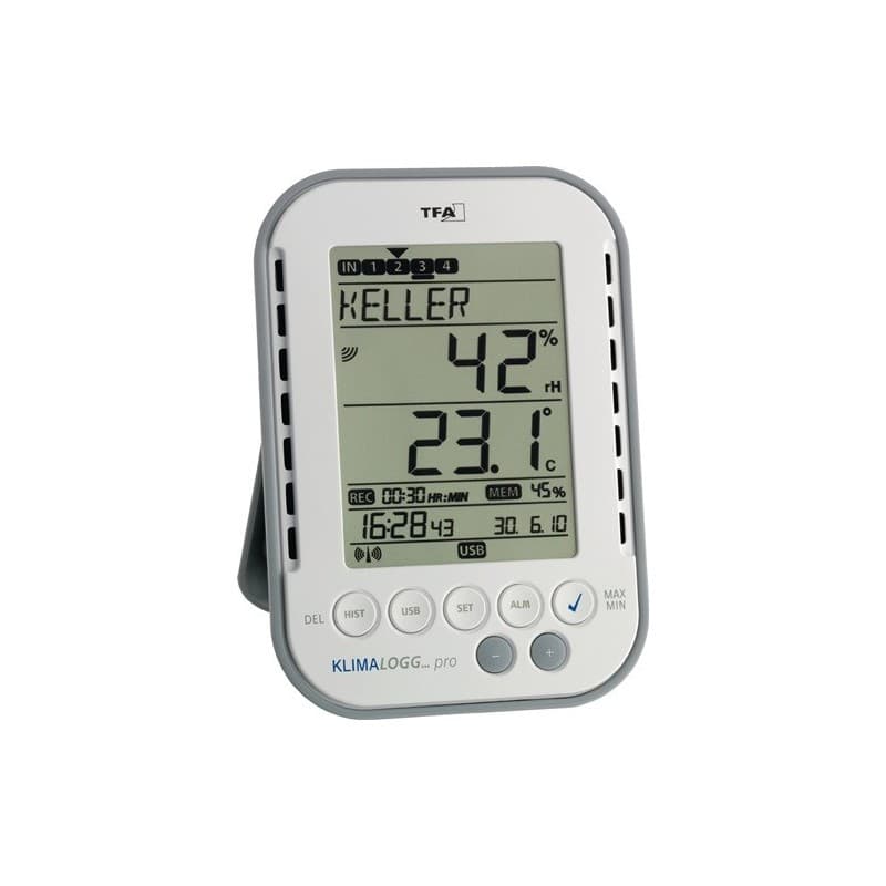 Lot hygromètre thermomètre tfa 1 pièce(s) hygromètre thermomètre plage de mes. 0-50 degr. c/air 1-99 % - tfa