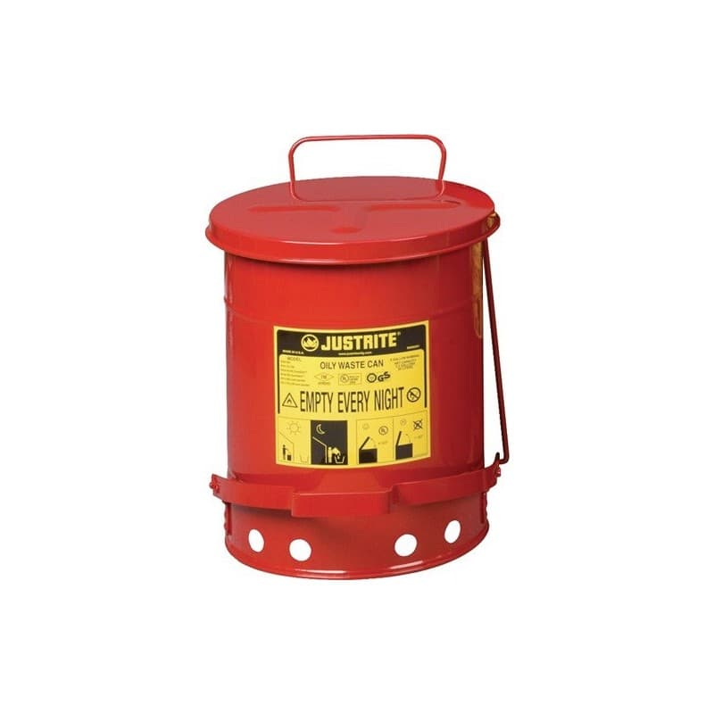 Réservoir-collecteur de sécurité justrite 1 pièce(s) réservoir-collecteur de sécurité 34 l tôle d'acier - justrite