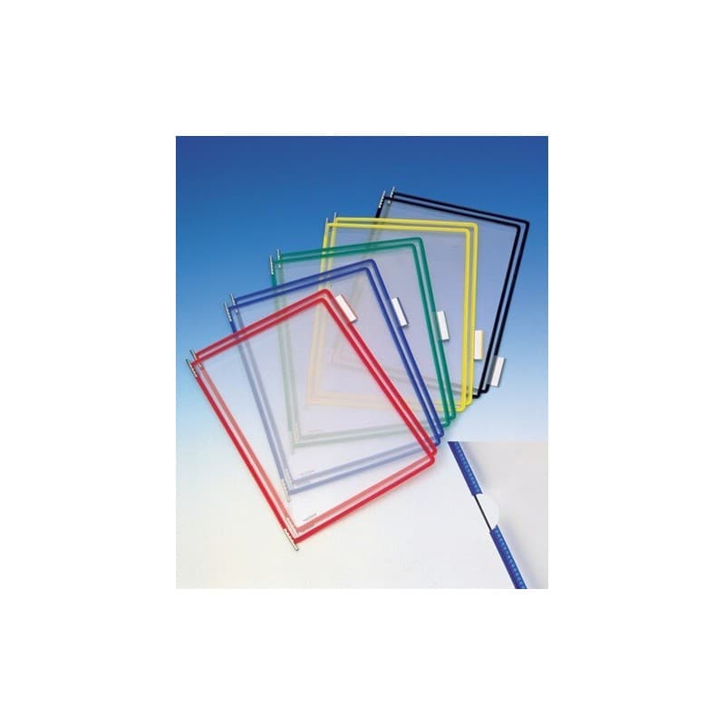 Pochette de présentation tarifold 1 sac(s) pochette présentation pvc cadre fil acier gainage vert - tarifold