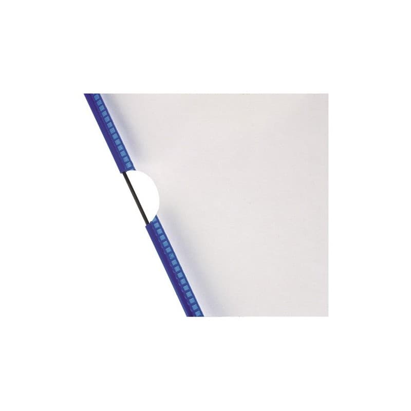 Pochette de présentation tarifold 1 sac(s) pochette présentation pvc cadre fil acier gainage bleu - tarifold