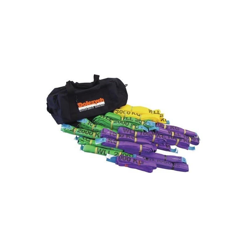 Kit d élingues rondes din en 1492-2 20 pièces 1 kit(s) kit d'élingues rondes din en 1492-2 20 pièces - dolezych