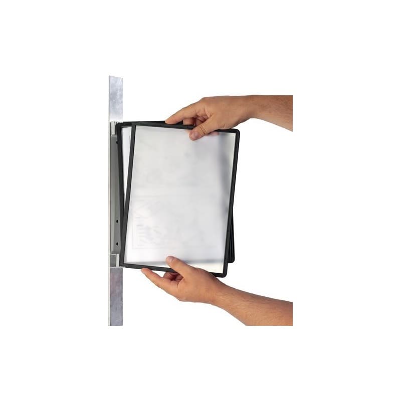 Support mural durable 1 pièce(s) support mural 5 pochettes présentation bleu - durable