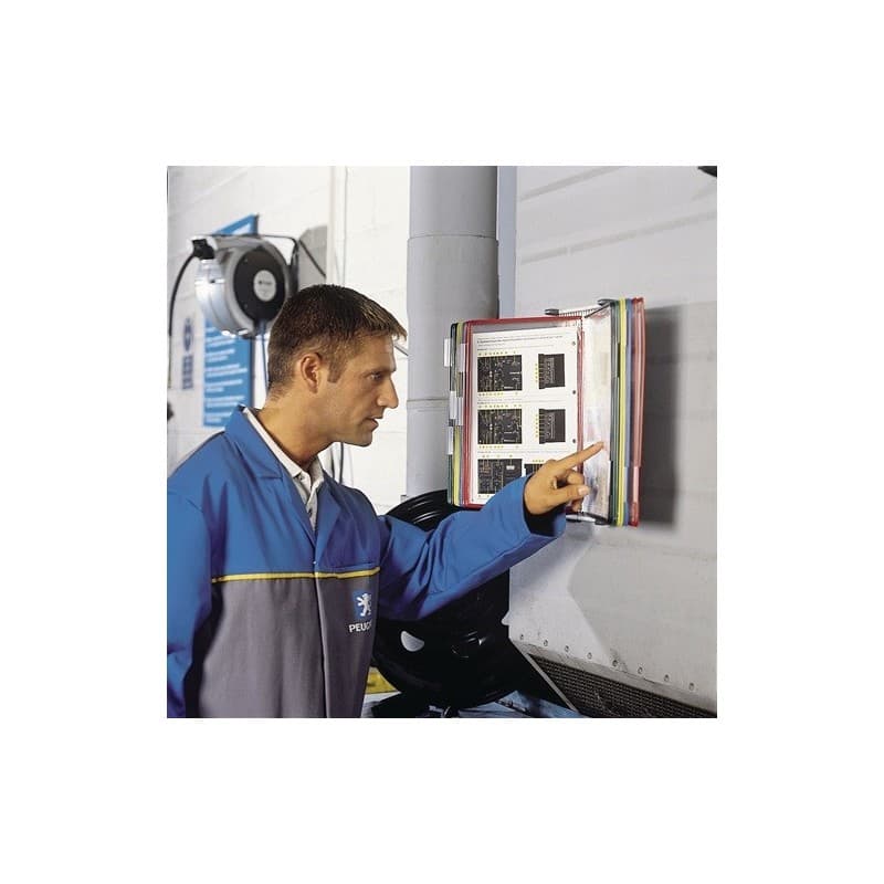 Set de supports muraux tarifold 1 pièce(s) set de supports muraux 1 x 10 pochettes de présentation - tarifold