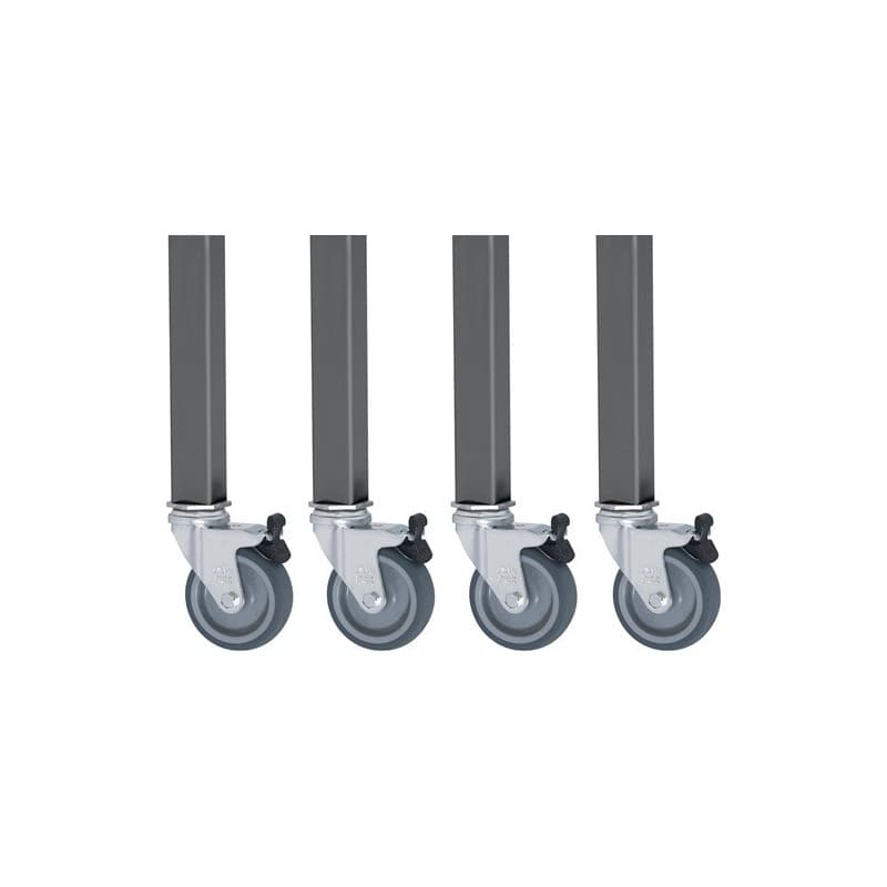 Jeu de roulettes rau 1 pièce(s) jeu de roulettes 4 roulettes pivotantes avec blocage - rau