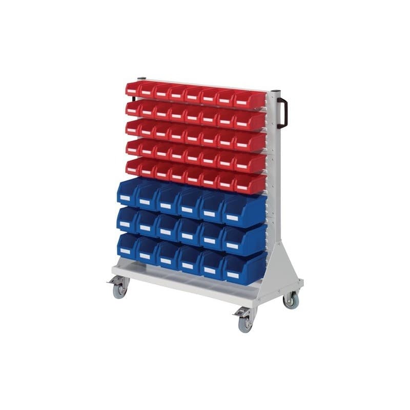 Chariot à roulettes rastermobil rasterplan 1 pièce(s) chariot roulettes h1230xl1000xp500mm rouge - rasterplan