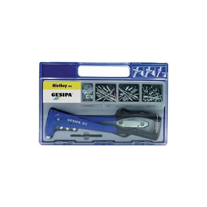 Assortiment de rivets pop nietboy 135 pièces 1 pièce(s) assortiment de rivets pop nietboy 135 pièces - gesipa