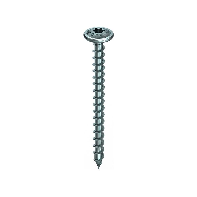 Vis charpente heco-topix plus - tête ronde large en acier zingué 60 mm torx (x) bois, bois dur 8 mm tête ronde 1 boîte(s) de 100 pièce(s) assemblage b
