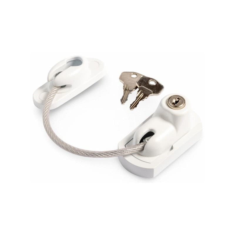 Entrebâilleur de sécurité pour porte vigicable blanc 1 pièce(s) entrebâilleur de porte à vis entrebâilleur de sécurité pour porte vigicable - blanc -