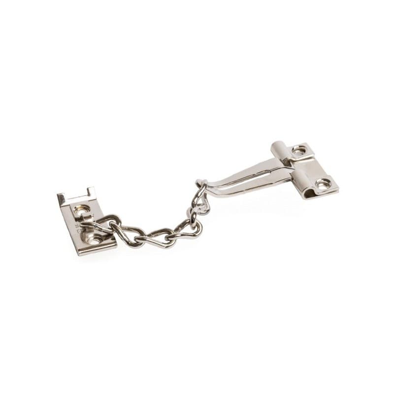 Entrebâilleurs chain 1 pièce(s) entrebâilleur de porte à vis entrebâilleur de sécurité pour porte chain 175 mm - nickel nickel - socona