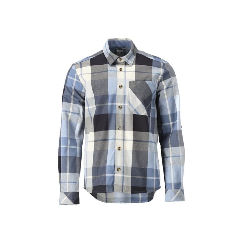 Chemise flanelle customized 200 - 300 g l entre 1 et 3 bleu coton / polyester chemise 1 pièce(s) chemise flanelle carreaux bleu tl - mascot