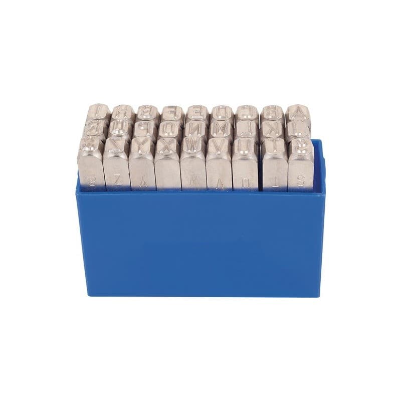 Jeu de lettres à frapper 331 kukko 1 pièce(s) jeu lettres frapper 331 27 pièces a-z h police 8mm - kukko