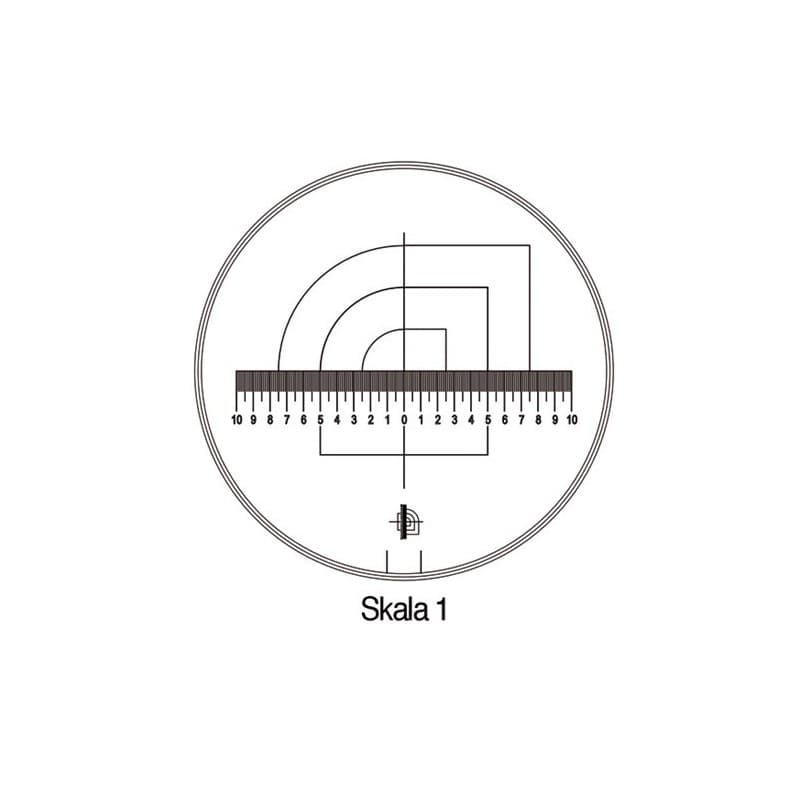 Graduation tech-line schweizer 1 pièce(s) graduation tech-line øl'échelle 25/2,5mm échelle duo 1-std - schweizer