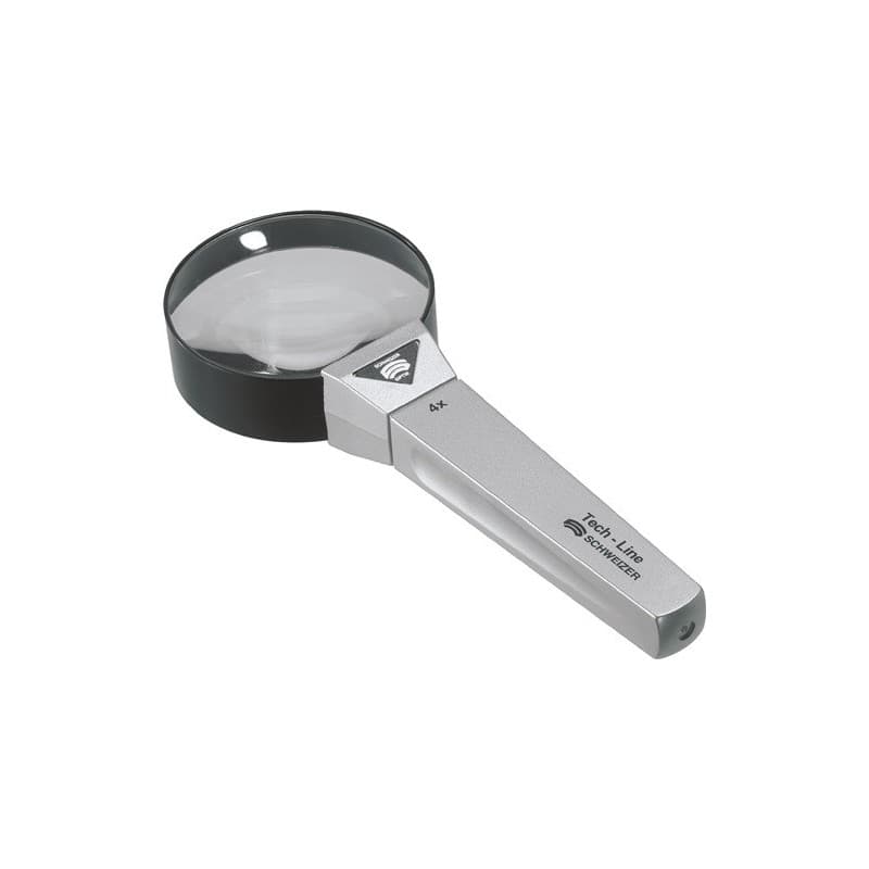 Loupe à main tech-line schweizer 1 pièce(s) loupe à main tech-line agrandissement 4x - schweizer
