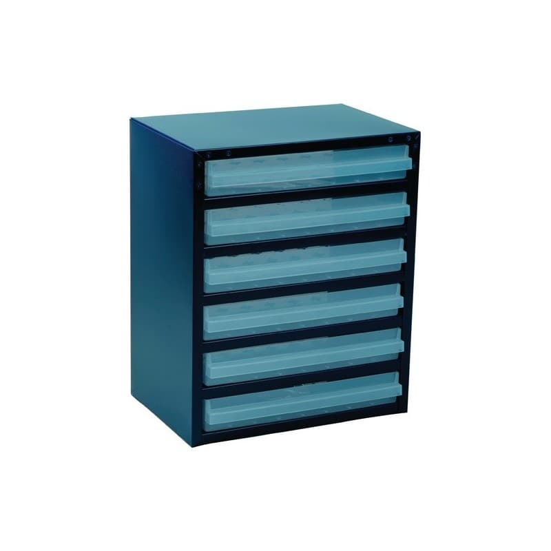 Casier de rangement pour petites pièces raaco 1 pièce(s) casier rangement petites pièces l357xp255xh435mm 6 tiroirs - raaco
