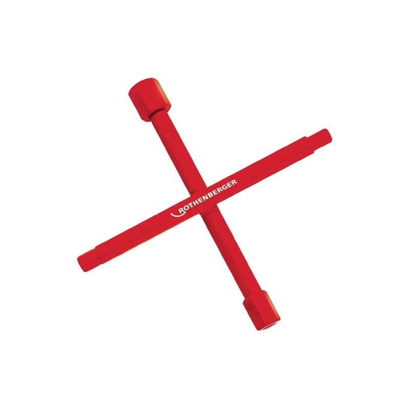 Clé cruciforme sanitaire rothenberger 1 pièce(s) clé cruciforme sanitaire 200 x 200 mm - rothenberger