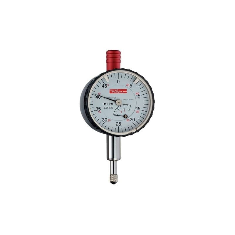 Petit comparateur km 6t 3 mm lecture 0,01 mm 1 pièce(s) petit comparateur km 6t 3 mm lecture 0,01 mm - käfer