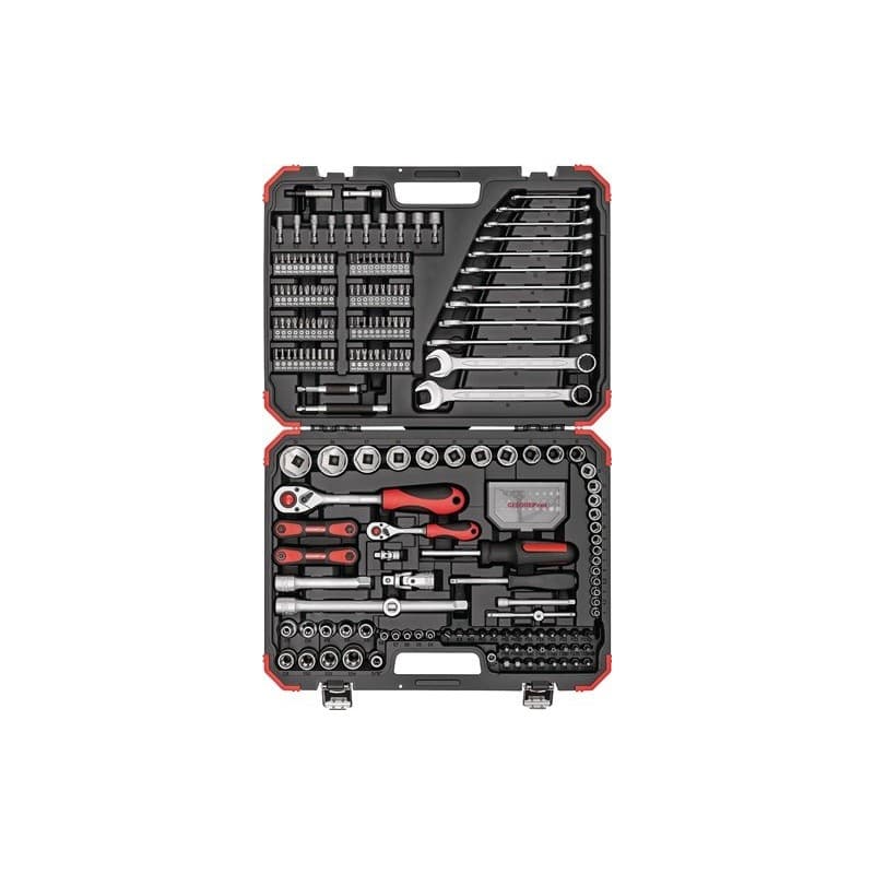 Jeu de clés à douille r4600 3232 232 pièces 1/4 + 1/2 po. 1 pièce(s) jeu de clés à douille r4600 3232 232 pièces 1/4 + 1/2 po. - gedore red