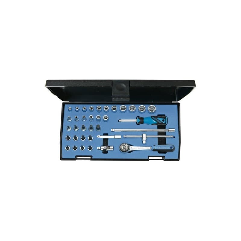 Jeu de clés à douille 20 itu-3 36 pièces 1/4 po. 1 pièce(s) jeu de clés à douille 20 itu-3 36 pièces 1/4 po. - gedore