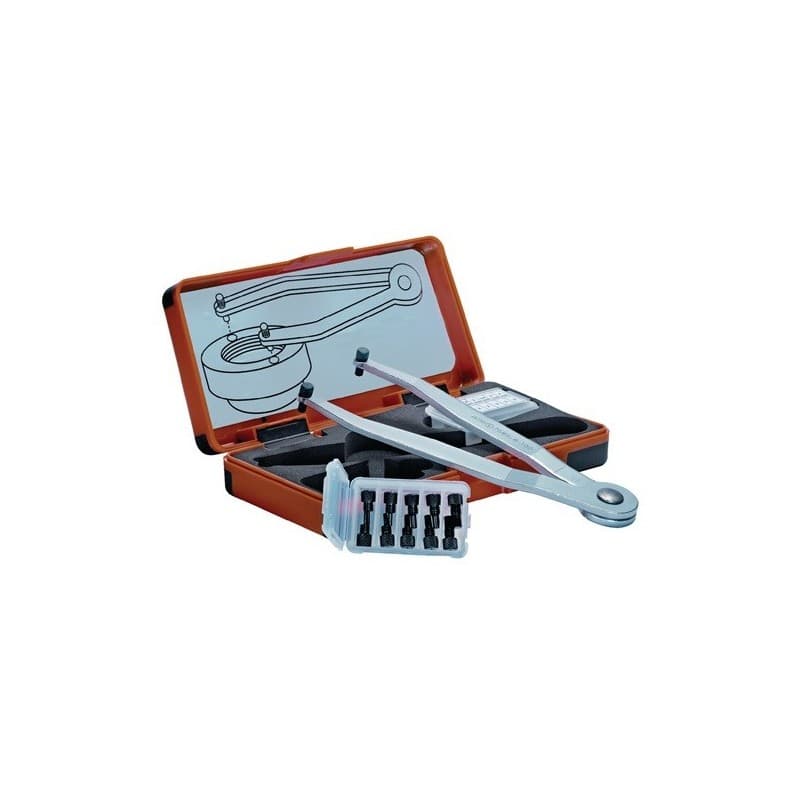 Jeu clés ergots réglables 758 s Þ tourillon 1,5-2-2,5-3-4mm 1 piÚce(s) jeu clés ergots réglables 758 s Þ tourillon 1,5-2-2,5-3-4mm - amf