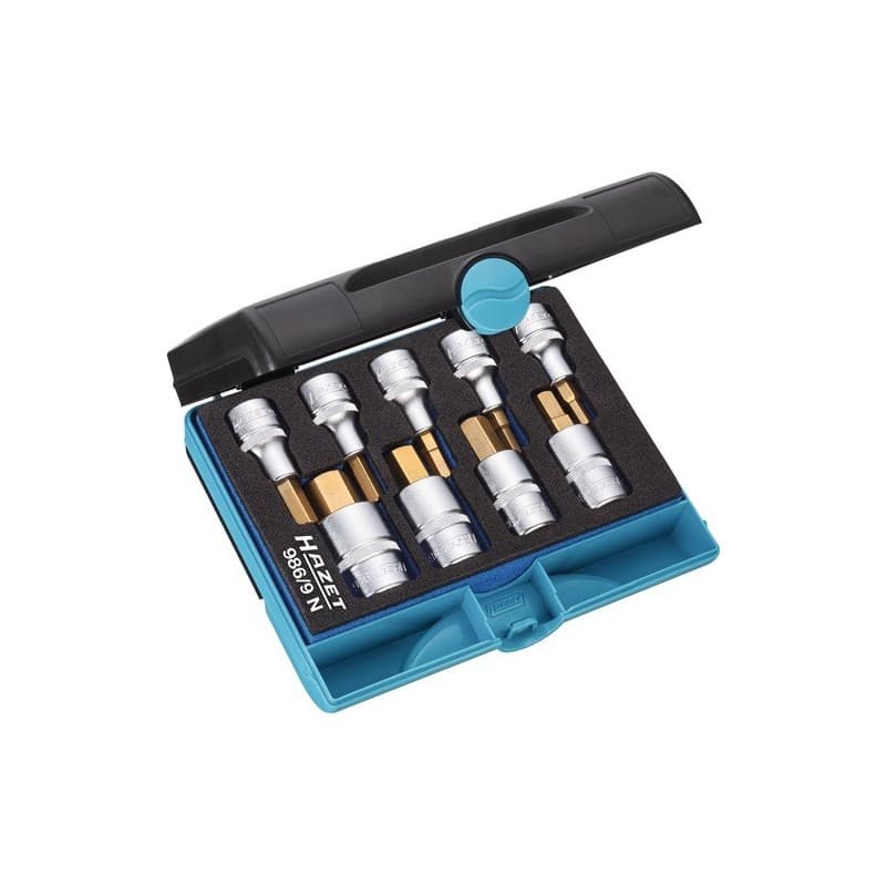 Jeu de clés à douille 986/9 n 9 pcs. 1 pièce(s) jeu de clés à douille 986/9 n 9 pcs. - hazet