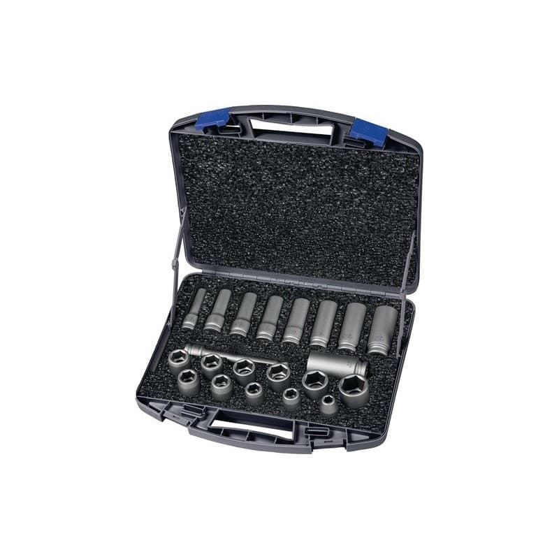 Jeu de clés à douille 720 kls 21 ol 21 pièces 1/2 po. 1 pièce(s) jeu de clés à douille 720 kls 21 ol 21 pièces 1/2 po. - asw