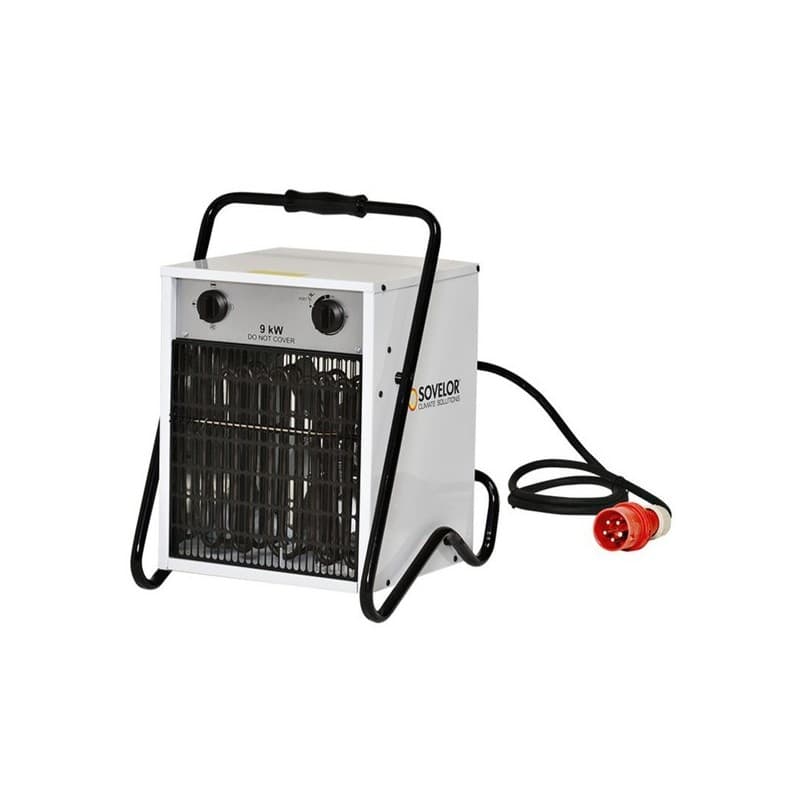 Chauffage à air pulsé électrique portable électrique 10.6 kg 9 kw 1 pièce(s) air pulsé chauffage air pulsé électrique portable b9c 800 m³/h 9 kw 380 v