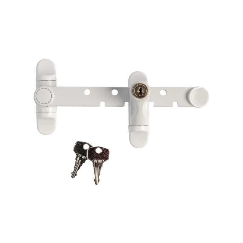 Entrebâilleurs de sécurité airlock blanc 1 pièce(s) à vis entrebâilleur de fenêtre à clé entrebâilleur sécurité pour fenêtre airlock plus - blanc - so
