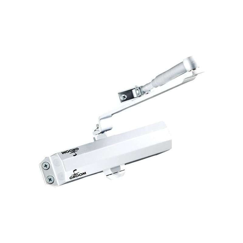 Ferme-portes à bras à compas gr101 blanc 3 1 pièce(s) ferme-porte à bras à compas gr101 - blanc 950 mm ferme-porte complet compas 60 kg - groom