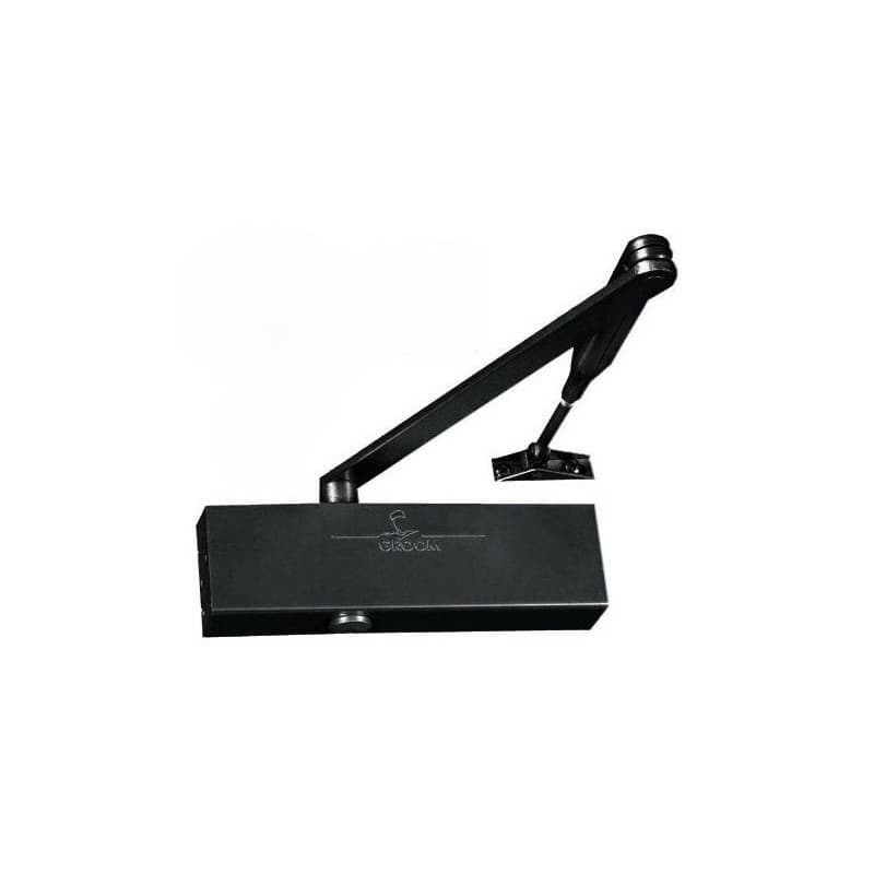 Ferme-portes à bras à compas gr200 noir 1 pièce(s) 2-3-4 kg ferme-porte à bras à compas gr200 - noir 1100 mm 80 kg ferme-porte complet compas - groom