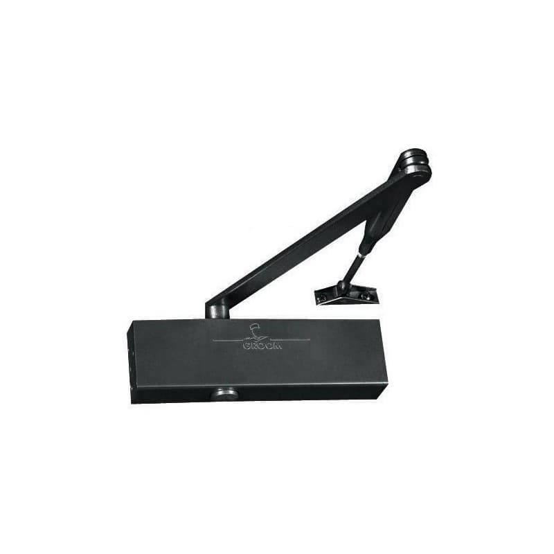 Ferme-portes bras à compas gr300 3-6 noir 1 pièce(s) ferme-porte à bras à compas gr300 - noir 1400 mm 120 kg ferme-porte complet compas - groom