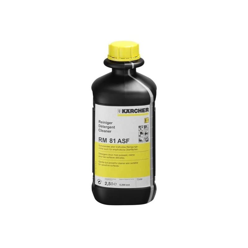 Détergent lavage actif concentré rm 81 asf détergent actif haute pression rm81 asf 1 bidon(s) de 2.5 litre(s) - karcher