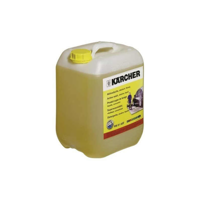 Détergent lavage actif concentré rm 81 asf détergent actif haute pression rm81 asf 1 bidon(s) de 10 litre(s) - karcher