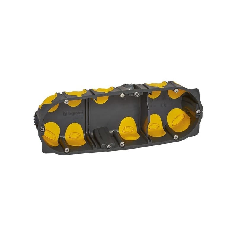 Boîte d'encastrement eco batibox energy plaque de plâtre 1 pièce(s) 3 cloison sèche 67 mm 40 mm boîte d'encastrement eco batibox energy 3 postes - leg