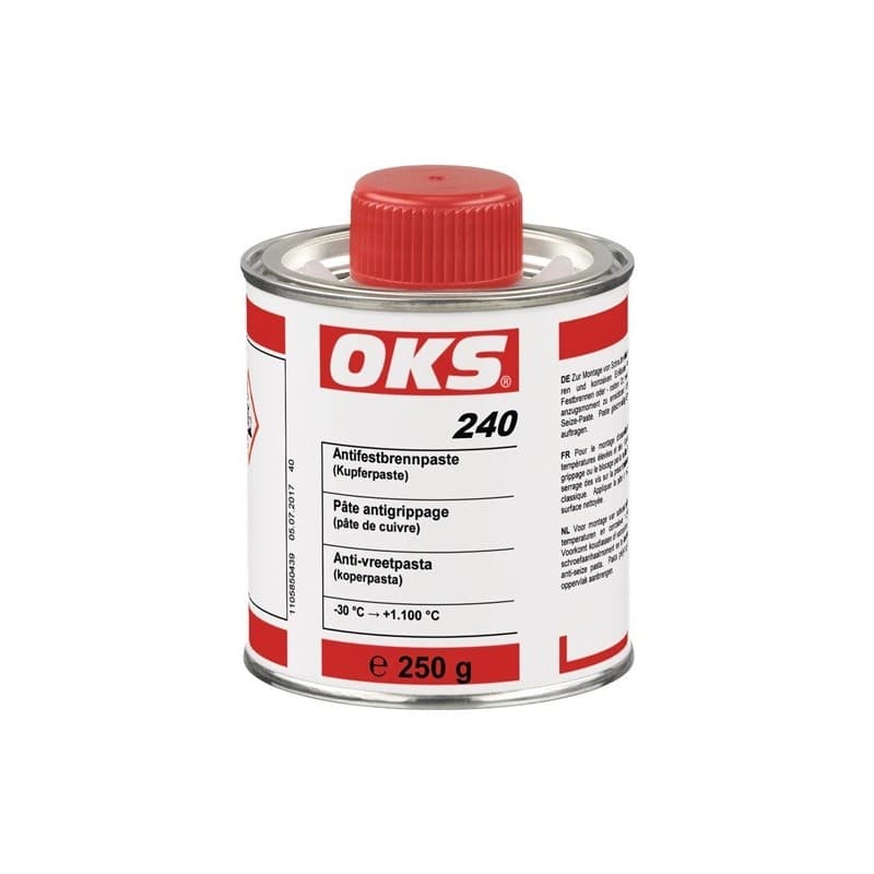 Lot pâte anti-grippage (pâte cuivre) oks 240 oks 1 carton(s) de 10 pièce(s) pâte anti-grippage (pâte cuivre) oks 240 250 g - oks