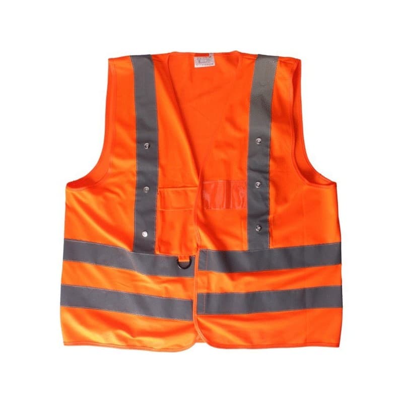Gilet sécurité led rechargeable gilet 200 - 300 g polyester orange tu 0 1 pièce(s) gilet sécurité led rechargeable classe 2 - arlux