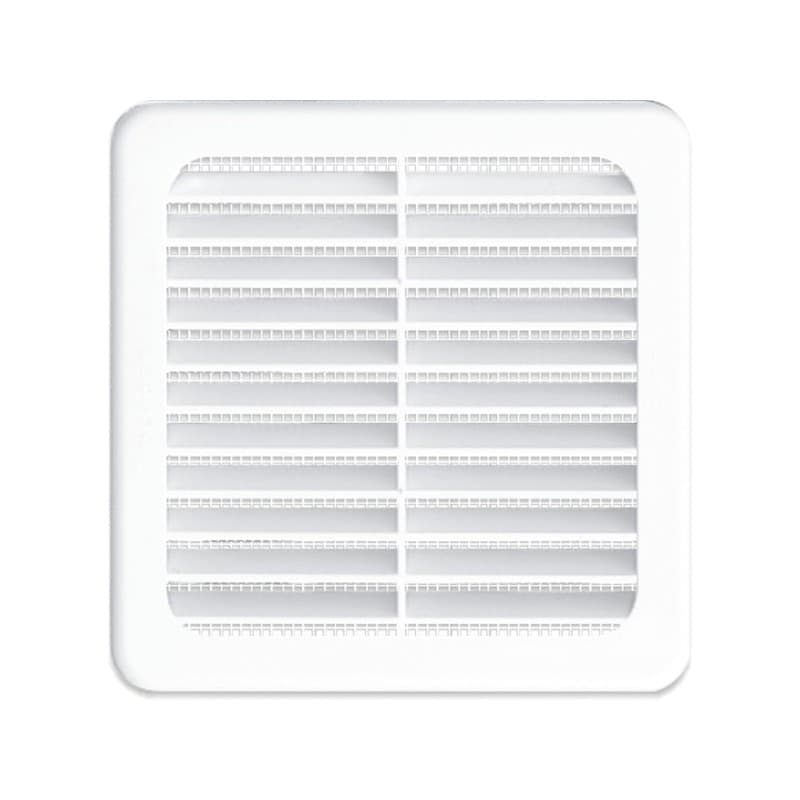 Grilles à clipser grille fixe avec moustiquaire 100 x 100 mm blanche 1 pièce(s) - autogyre