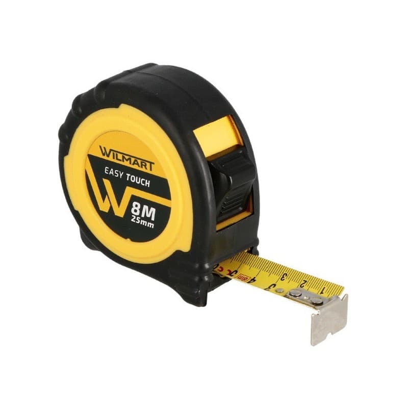 Mètre à ruban easy touch 1 pièce(s) mètre à ruban easy touch 8 m x 25 mm - wilmart