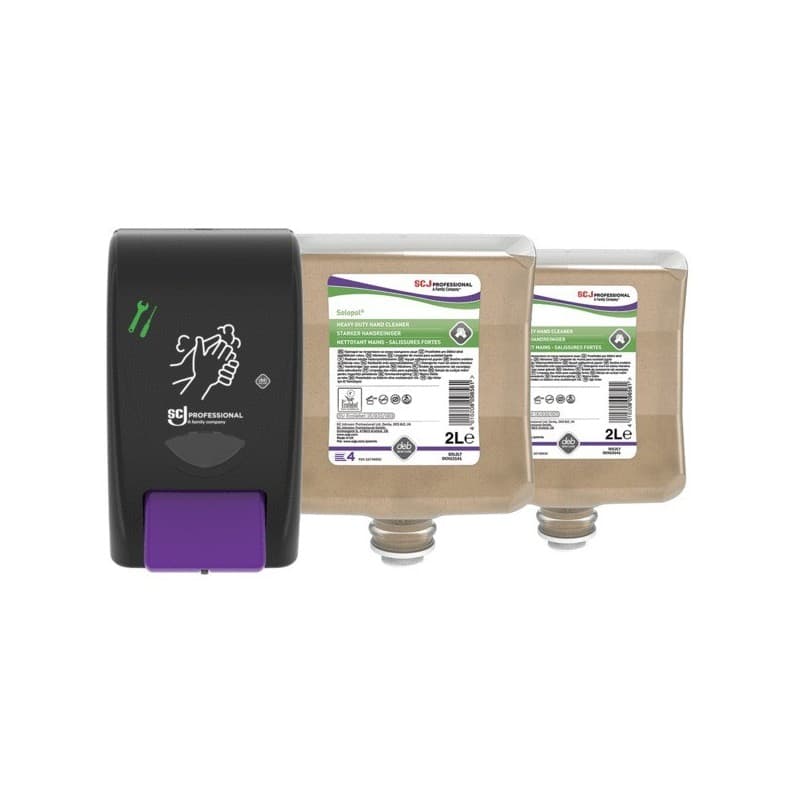 Pâtes nettoyantes solopol classic 1 pack(s) liquide savon d'atelier pack de 2 pâtes solopol + 1 distributeur 2l - sc johnson professional sas