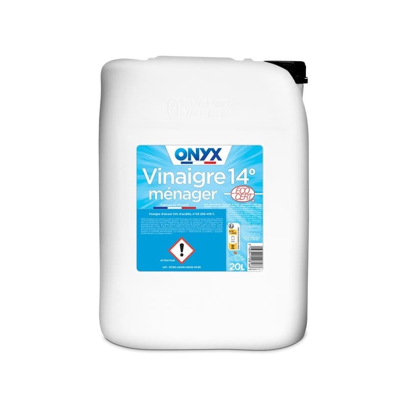Vinaigre ménager 14° surpuissant 1 bidon(s) de 20 litre(s) vinaigre blanc 20 litre(s) vinaigre ménager 14° bidon - onyx