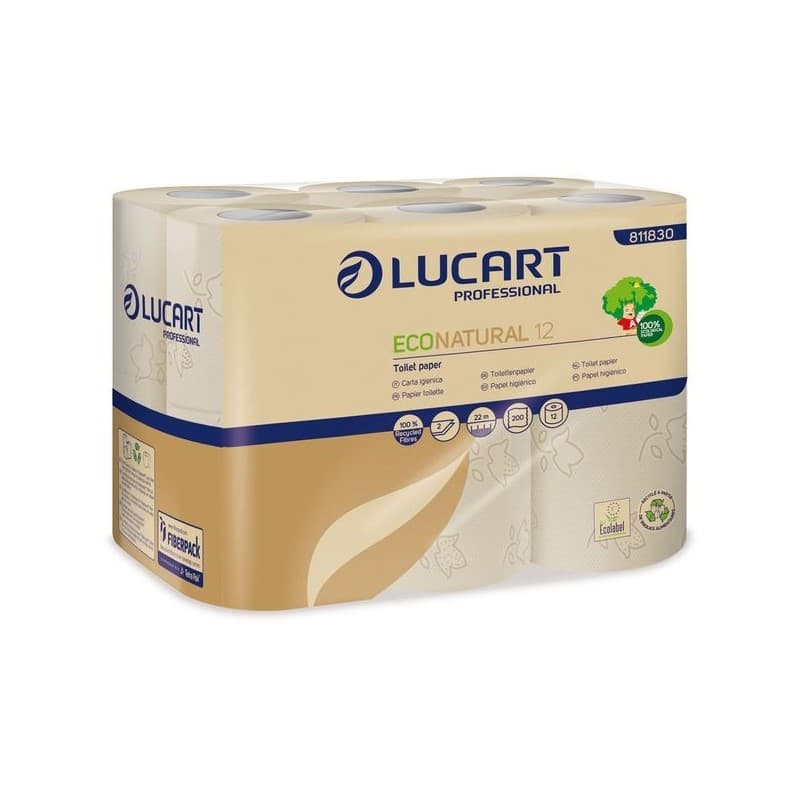 Papier toilette eco natural 200 formats havane papier toilette eco natural 200 formats 1 lot(s) de 12 rouleau(x) rouleau individuel 200 2 fibres recyc