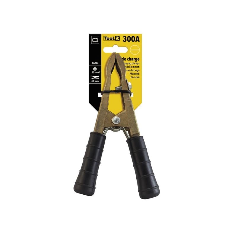 Pince de charge 1 pièce(s) pince de charge 300a 45 mm 25 mm² - noire - gys