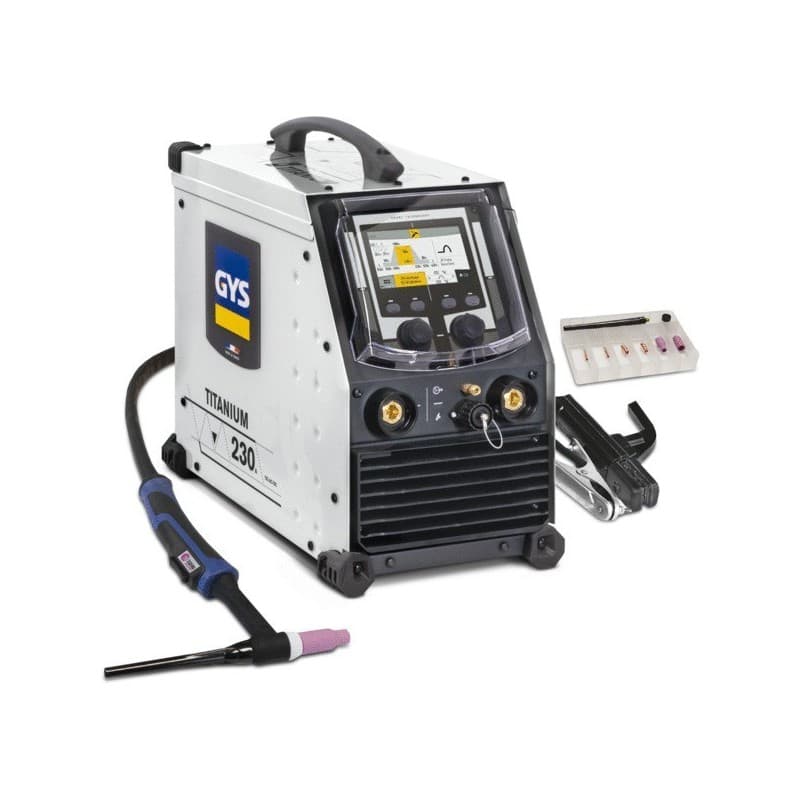 Poste de soudage tig titanium 230 ac/dc fv tig monophasé 230v 1 pack(s) 22.4 kg poste de soudage tig titanium 230 ac/dc fv 190 a à 35 %, 160 a à 60 %,