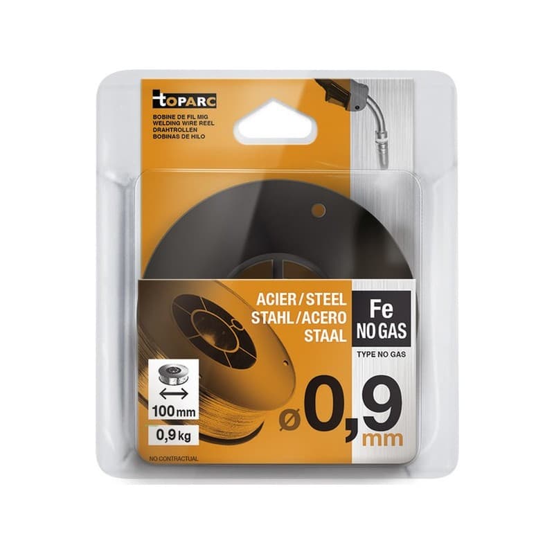 Fil fourré acier sans gaz 1 bobine(s) de 0.9 kilogramme(s) fil fourré acier sans gaz s100 ø0,9 mm - gys