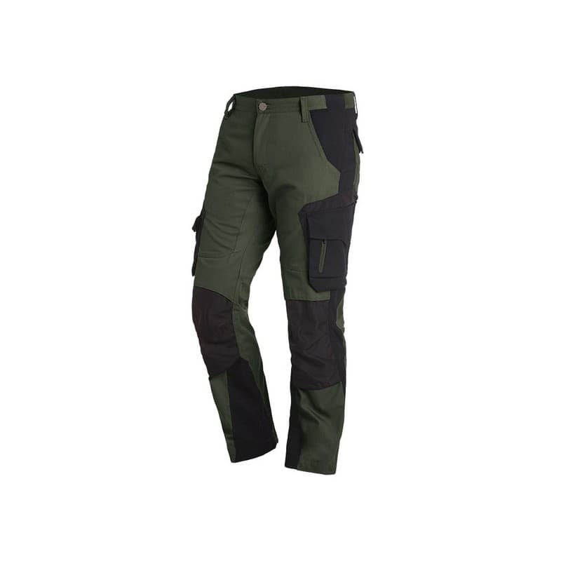 Pantalons florian pantalon florian olive-noir t46 200 - 300 g entre 4 et 6 pantalon 46 coton, polyamide 1 pièce(s) noir, vert - fhb original gmbh & co