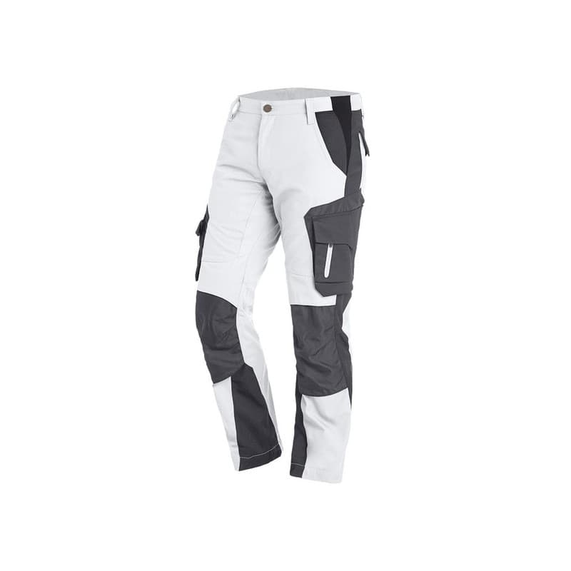 Pantalons florian pantalon florian blanc/anthracite t42 42 200 - 300 g entre 4 et 6 pantalon coton, polyamide 1 pièce(s) blanc, gris - fhb original gm