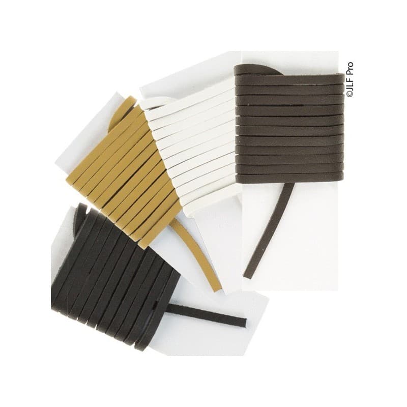 Lacets en cuir 1 paire(s) lacets cuir 1.15m naturel - jlf